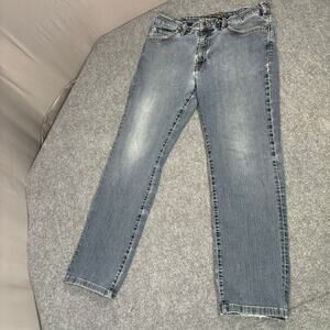 34 Heritage Jeans Men’s 38 Charisma Straight Leg Light Wash Cotton Blend Blue